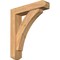 Ekena Millwork Thorton Craftsman Smooth Bracket w/ Offset Brace, Western Red Cedar, 5 1/2"W x 24"D x 28"H BKT0604X24X28THR04SWR - alternate 1